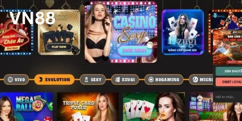 Game siêu tốc tại Vn88 đa dạng các trò chơi